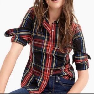 J Crew Plaid Perfect Shirt